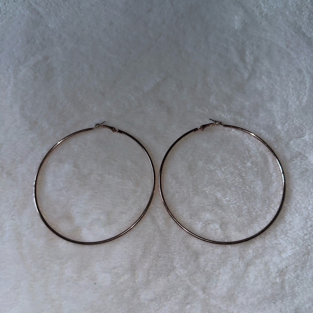 Express Gold Hoop Earrings